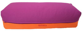 Yoga Bolster rotviolett & orange