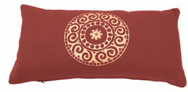 J - Kleines Meditationskissen "Mandala" bordeaux