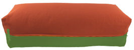 Yoga Bolster terracotta & kiwi
