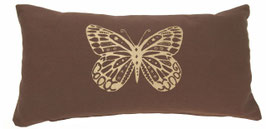Kleines Meditationskissen "Butterfly" braun