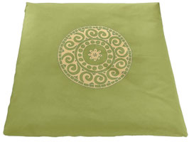 Meditationsmatte "Mandala" - Apfelgruen
