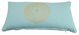 Yogakissen mit duftenden Heilpflanzen - aqua