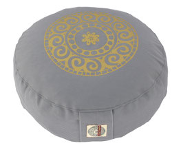 "Mandala" silbergrau Meditationskissen