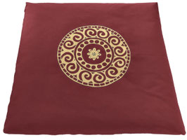 Meditationsmatte "Mandala" - Bordeaux