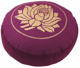 "Lotusblüte" aubergine Meditationskissen