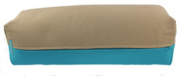 Yoga Bolster beige & türkis