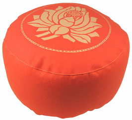"Lotusblüte" dunkelorange Meditationskissen