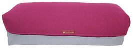 Yoga Bolster aubergine & silbergrau
