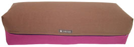Yoga Bolster braun & aubergine