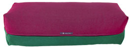Yoga Bolster aubergine & dunkelgrün