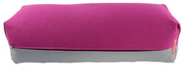 Yoga Bolster rotviolett & silbergrau