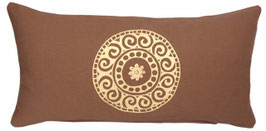 V - Kleines Meditationskissen "Mandala" braun