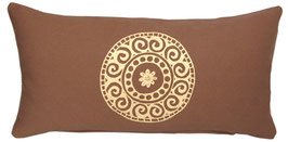V - Kleines Meditationskissen "Mandala" braun