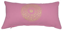 Kleines Meditationskissen "Mandala" rosa