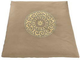Meditationsmatte "Mandala" - Beige