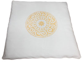 Meditationsmatte "Mandala" - Naturweiß
