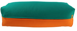 Yoga Bolster seegrün & orange