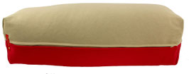 Yoga Bolster beige & rot