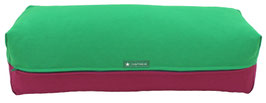Yoga Bolster aubergine & grasgrün