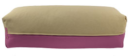 Yoga Bolster beige & rotviolett
