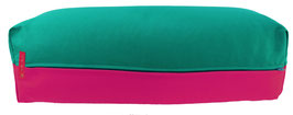 Yoga Bolster seegrün & pink