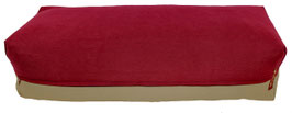Yoga Bolster bordeaux & beige