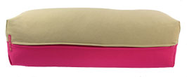 Yoga Bolster beige & pink