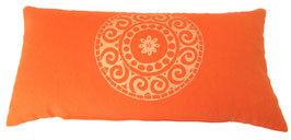 Kleines Meditationskissen "Mandala" orange