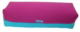 Yoga Bolster rotviolett & türkis