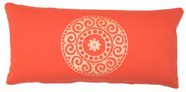 C - Kleines Meditationskissen "Mandala" dunkelorange