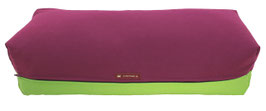Yoga Bolster aubergine & apfelgrün