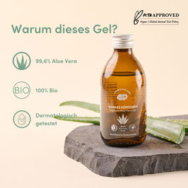 eganes Bio-Aloe Vera Gel (99,6% Aloe Vera) Naturkosmetik - 250m
