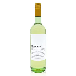 Weinflaschen-Etikett Flaschenpost