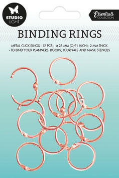 STUDIO LIGHT BINDING CLICK RINGS Rose ESSENTIALS  SL-ES-RING04