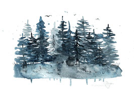 Dunkler Wald