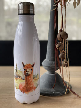 Trinkflasche mit Alpakamotiv 70