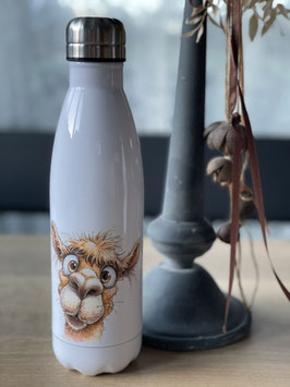 Trinkflasche mit Alpakamotiv Comic 5