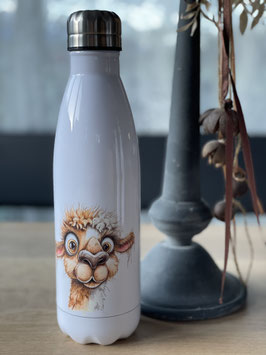 Trinkflasche mit Alpakamotiv Comic 11