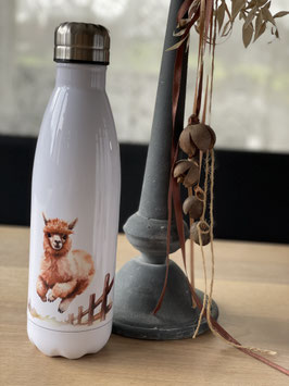 Trinkflasche mit Alpakamotiv 56