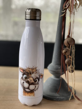 Trinkflasche mit Alpakamotiv Comic 16