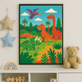 Poster Dinosaurier 003