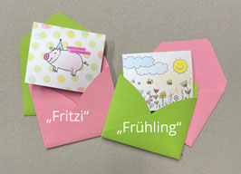 Geschenkkärtchen 2erBundle "Frühling"