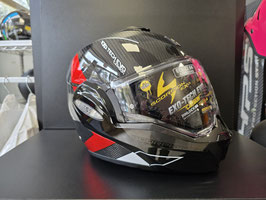 SCORPION Casco Modulare EXO-TECH Evo Carbon - CAD - Red
