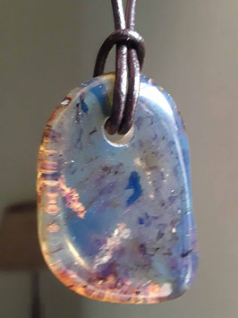 Blue Amber pendant (M-50)