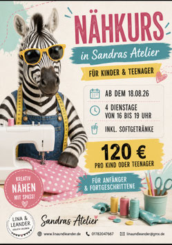 Nähkurs Kids und Teenies