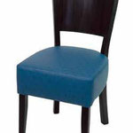 302 sedia in faggio-sedile imbottito F/A schienale legno