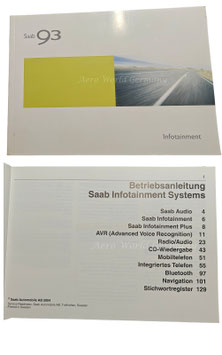 Betriebsanleitung Saab Infotainment System Saab 9.3 YS3F