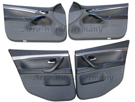 Seitenverkleidung Leder Schwarz/ Grau Limousine/ Kombi Saab 9.3 YS3F