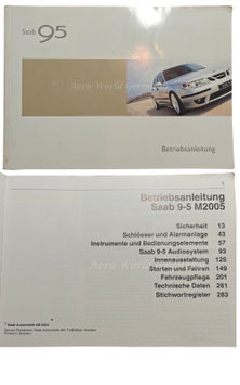 Betriebsanleitung M 2005 Saab 9.5 YS3E