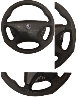 Multifunktionslenkrad AERO NEU bezogen ergonomische Form und aufgepolstert Saab 9.3 YS3D